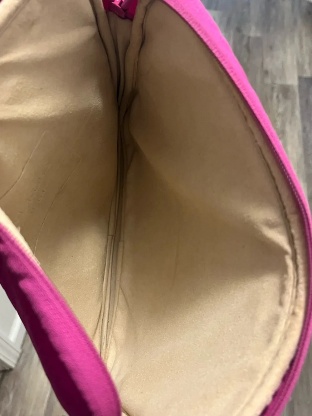 Michael Kors Fuchsia Embossed Logo Crossbody Bag - Picture 5 of 7